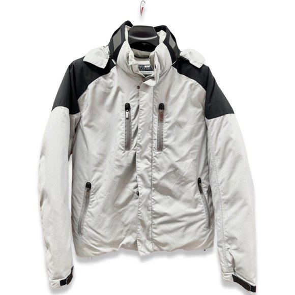 Zegna Winter Ski Jacket w/ Solar Panel Collar Charging Portable Battery Charger - Picture 4 of 11